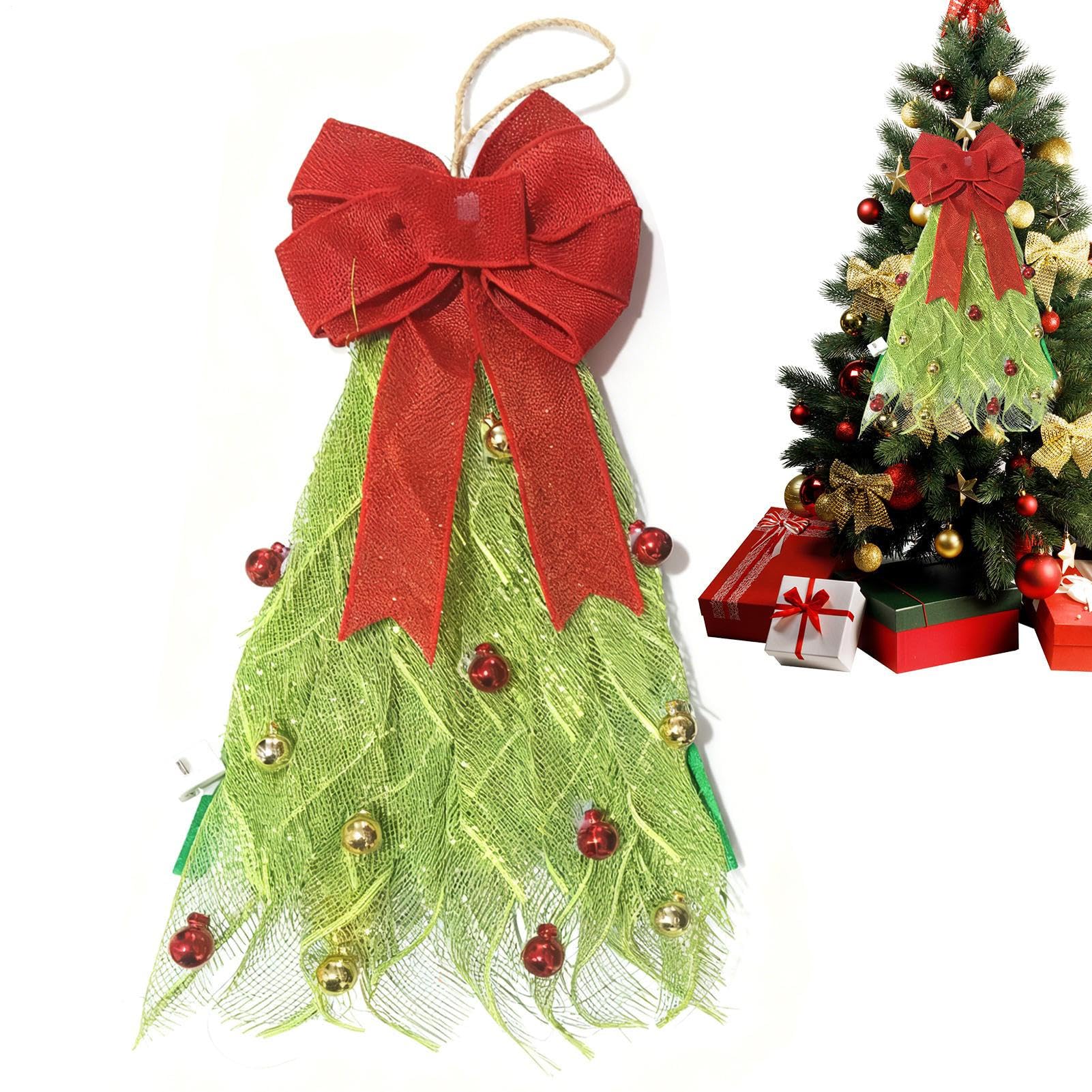 Décoration de porte de Noël durable sans perte d'aiguilles de sapin