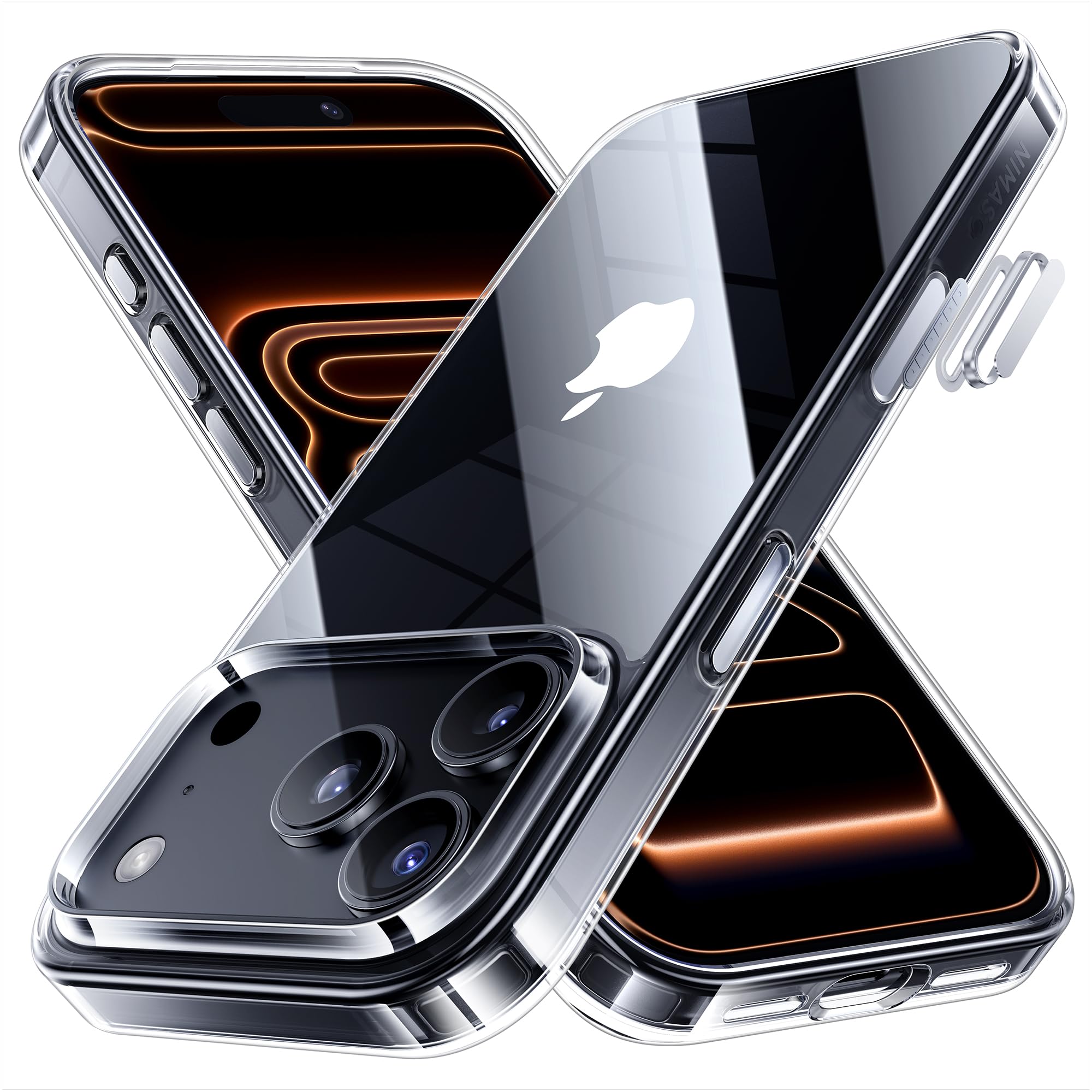 Amazon.co.jp: NIMASO iPhone 17 Pro Max 用 ケース クリア 黄変防止