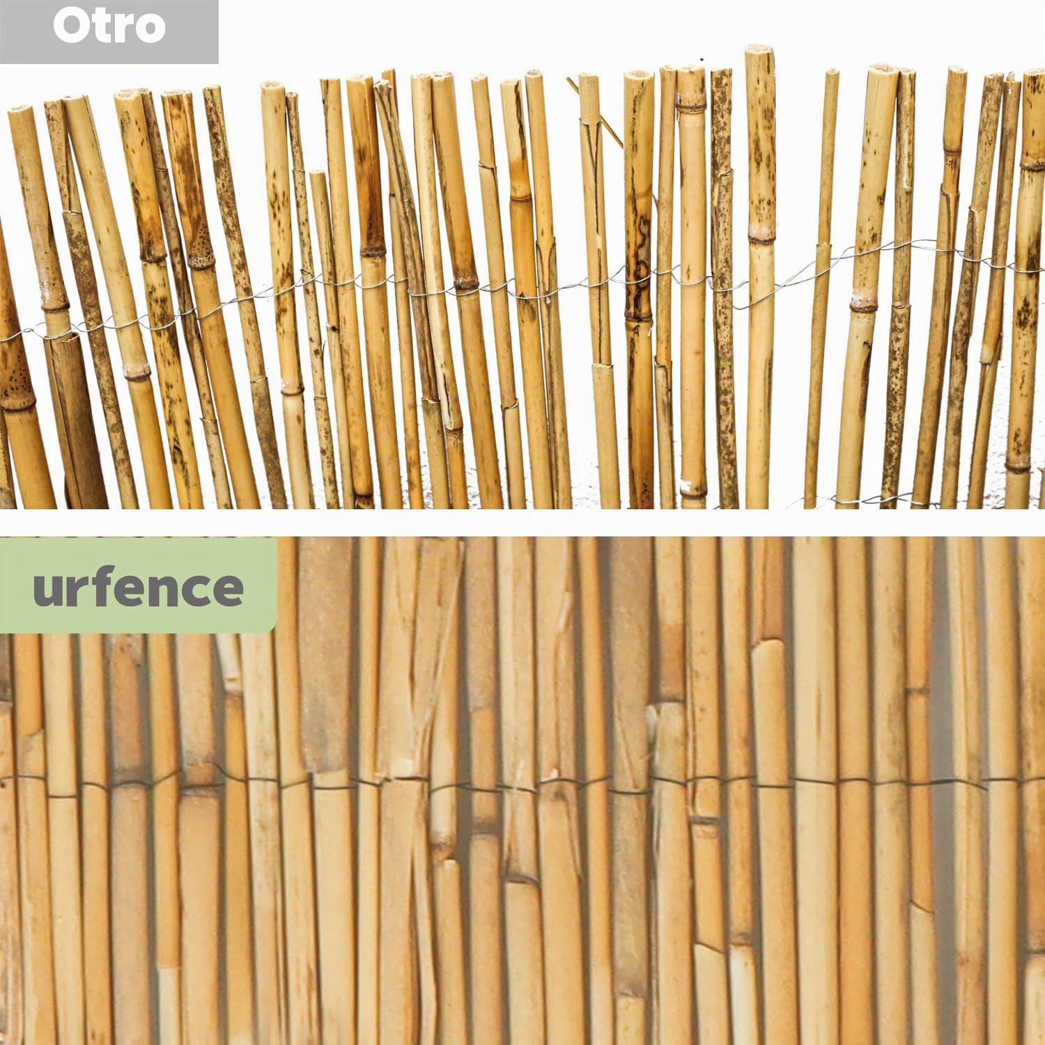 urfence 300 x 100 cm Estera Caña Natural - Malla Ocultacion Balcon Terraza - Valla Jardin Exterior - Protector Barandilla Piscina - Toldo Sombreo Decoracion Intimidad Cerramiento Privacidad Flexible
