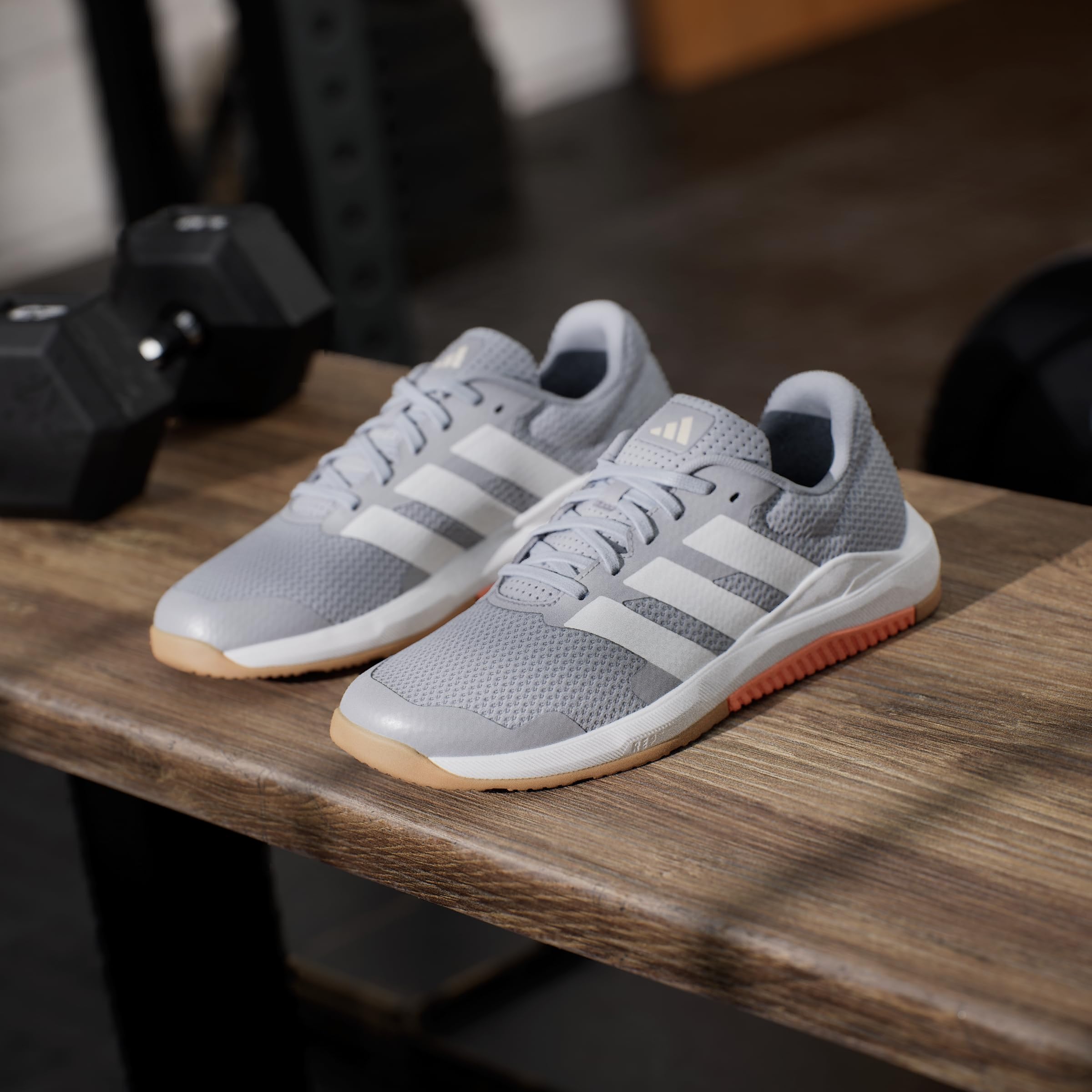 adidas Kobiety Dropset Base Training Shoes, halo silver/ftwr white/beam orange, 42 EU