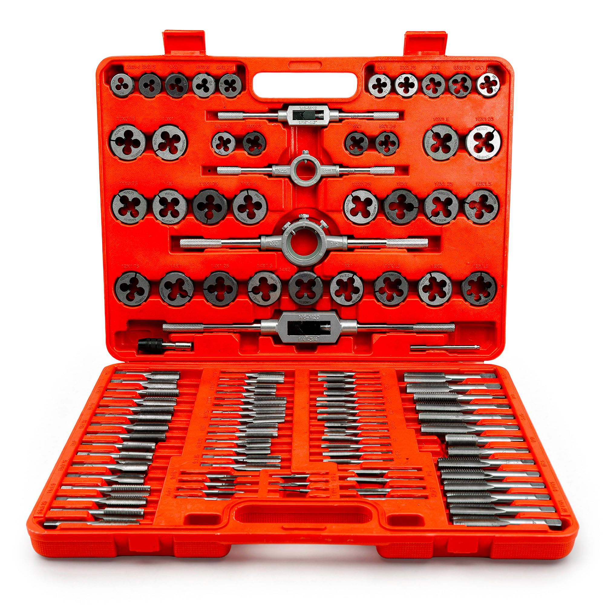 Tap And Die Set 110 Pcs  Metric Thread Cutting Tool Tungsten Steel Wrench Kit UK