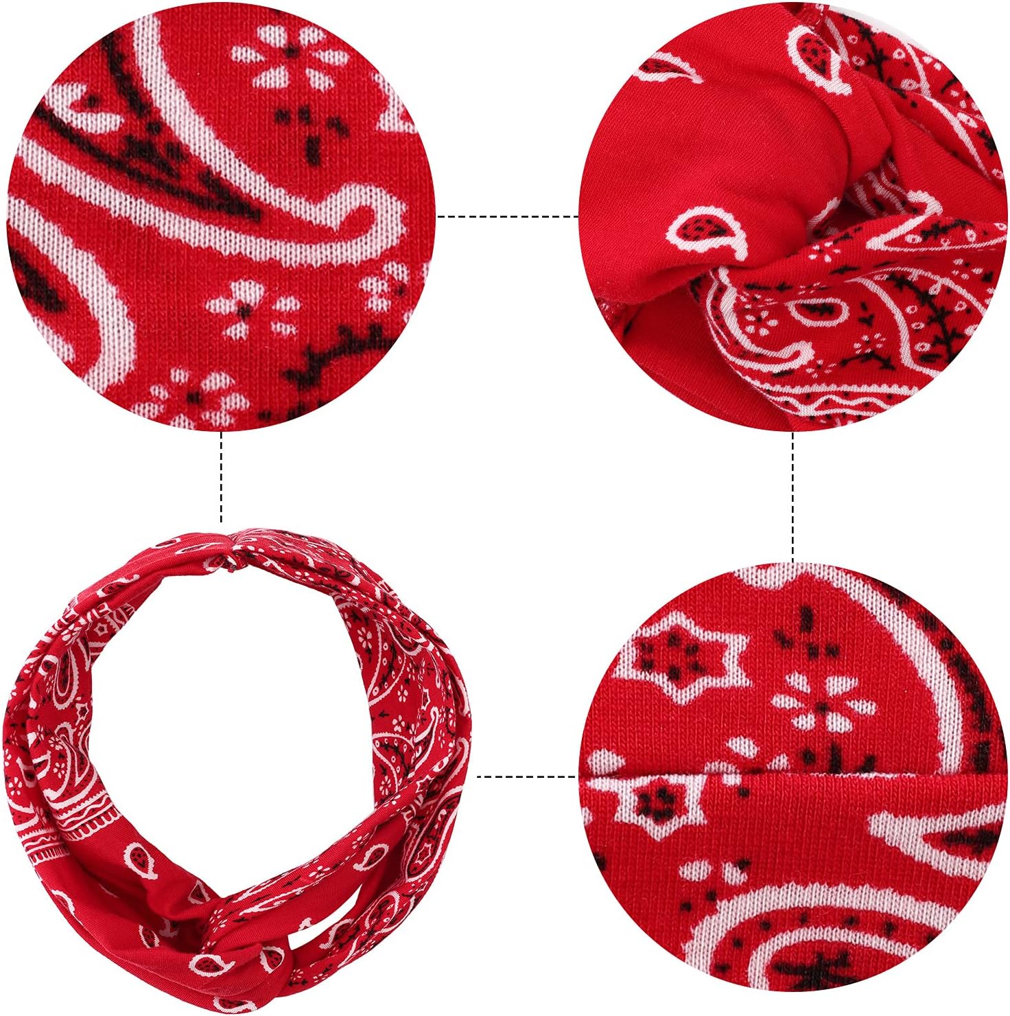 ARTAYBSS 6 Pieces Flower Color Women's Twisted Wide Headband Elastic Thick Yoga Workout Headband Pregnant Women Running Sports Non-Slip Sweat Maiden Party Headband Pregnant Woman : Beauty & Personal Care