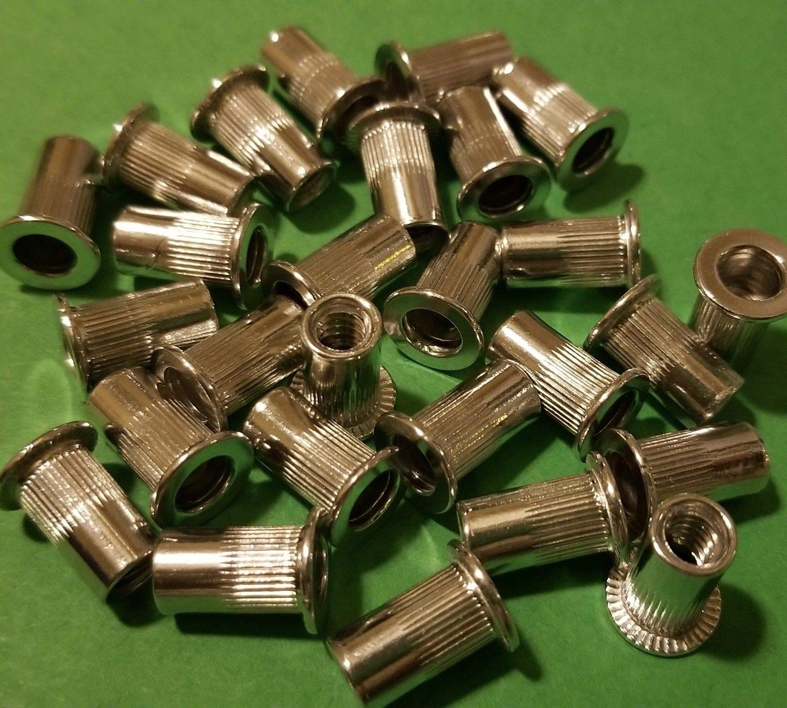 100 Pièces Rivet Nut (Rivnut) Aluminium Filet 10-24 UNC - Marque Handdo - Neuf