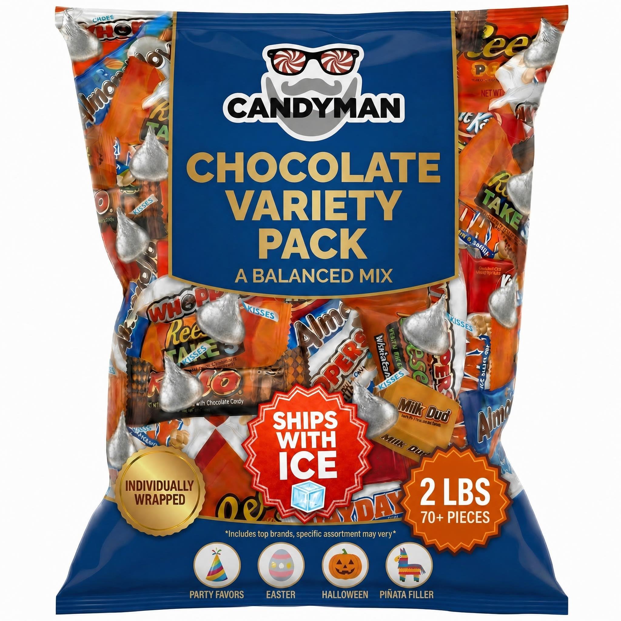 Amazon.com : CANDYMAN Chocolate Candy Variety Pack, 4 lb Assorted
