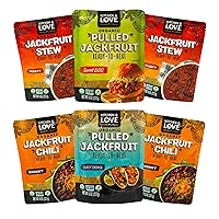 Vista 14 de Kitchen and Love, Chile Grueso de Jackfruit, Orgánico, Totalmente Cocido, Versátil Alternativa a la Carne a Base de Plantas, Sin Gluten, Listo en 90