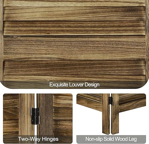 Miniatura 3 de Babion Divisores de habitación de 8 paneles, separadores de habitación de madera, separadores de habitación portátiles y pantallas de privacidad