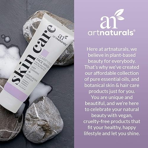 Miniatura 5 de artnaturals Lavado facial aclarante - 8 onzas líquidas80fl oz limpieza profunda y exfoliación de puntos negros y espinillas infundido con pepino y