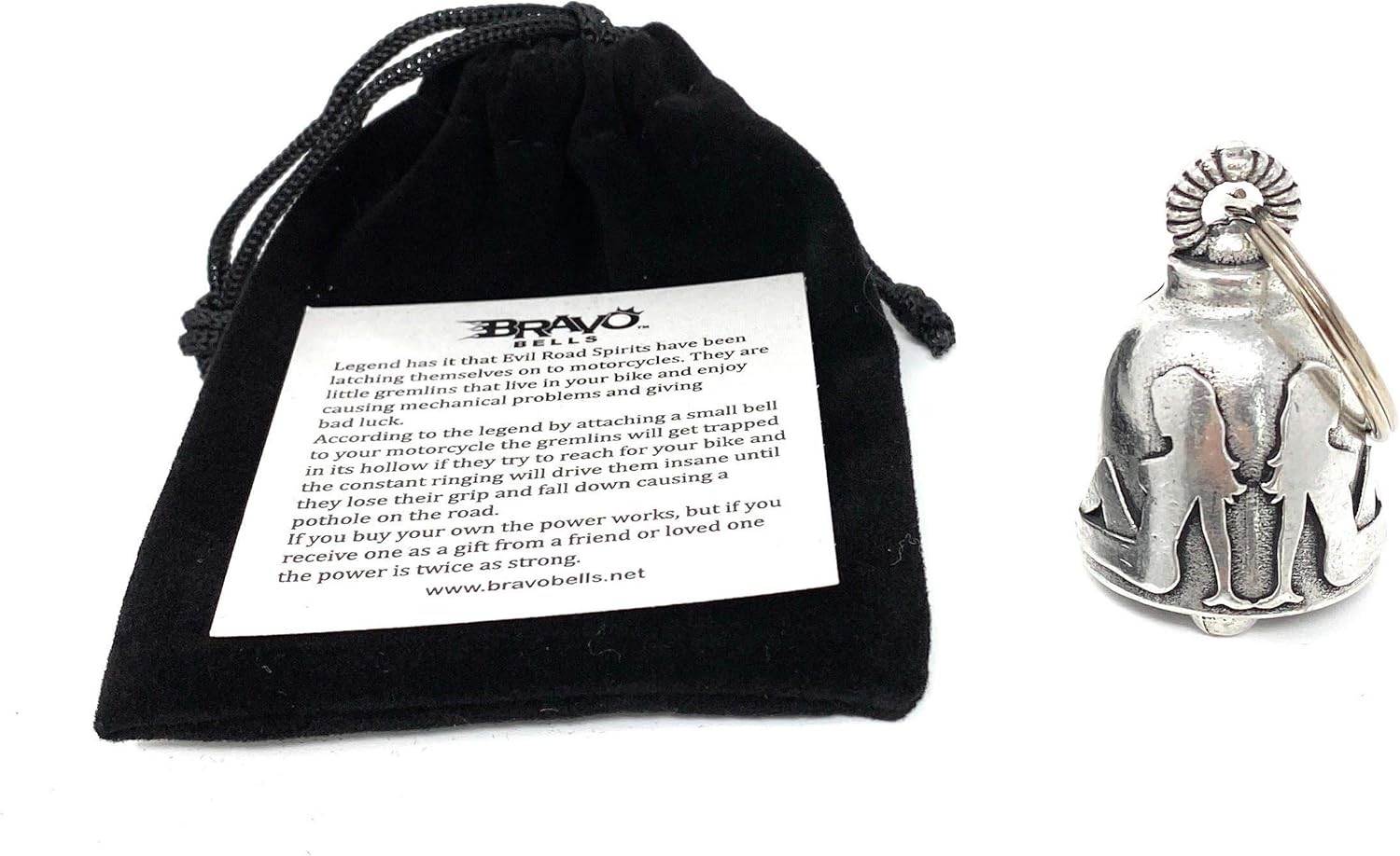 Bravo Bells Trucker Ladies Bell - Biker Bell Accessory or Key Chain for Good Luck on The Road - Image 4