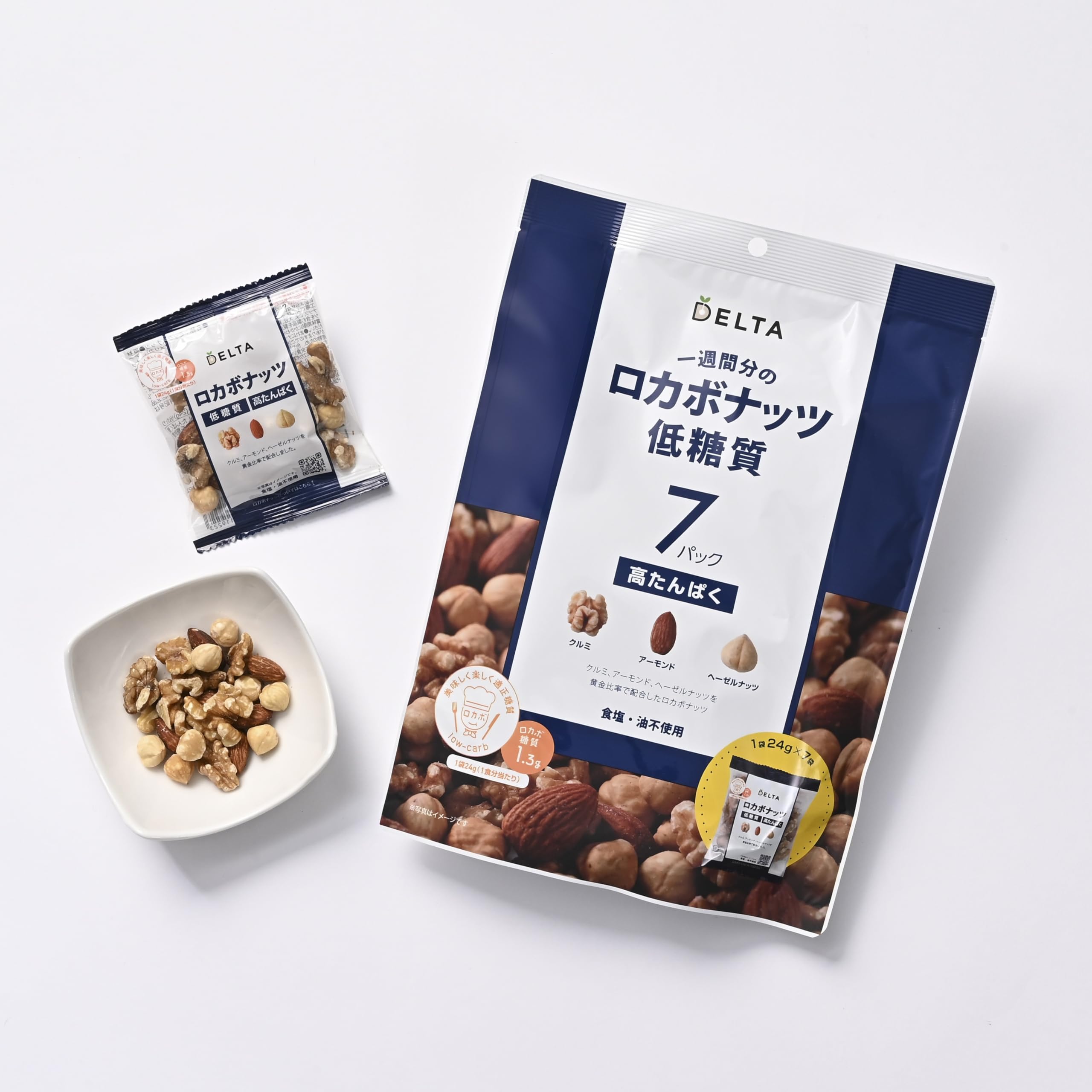 Amazon.co.jp: [デルタインターナショナル公式]一週間分のロカボナッツ