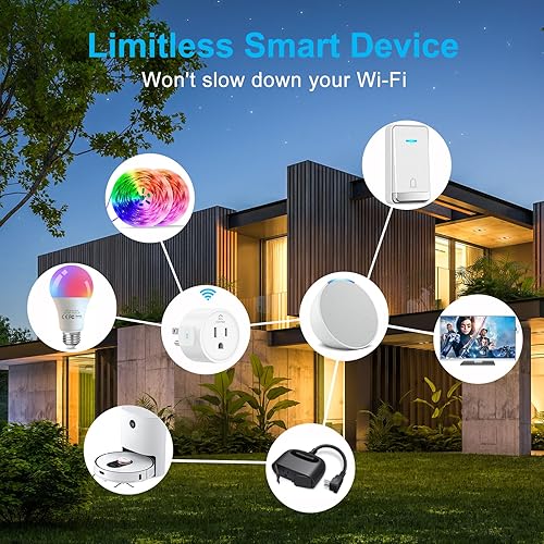 Miniatura 5 de EIGHTREE Enchufes inteligentes compatibles con Alexa, enchufe para conexión directa, control de voz, temporizador de salida, 10A, 2024 nueva