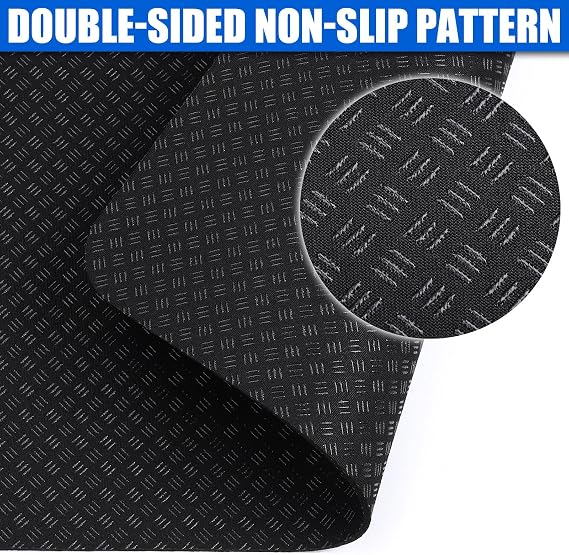 TOBWOLF Non-Slip Workout Mat for Under Desk Ellipticals, 43x60cm Protective Sports Accessories for Under Desk Elliptical Peddler Foot Enhance Stability Floor Protection