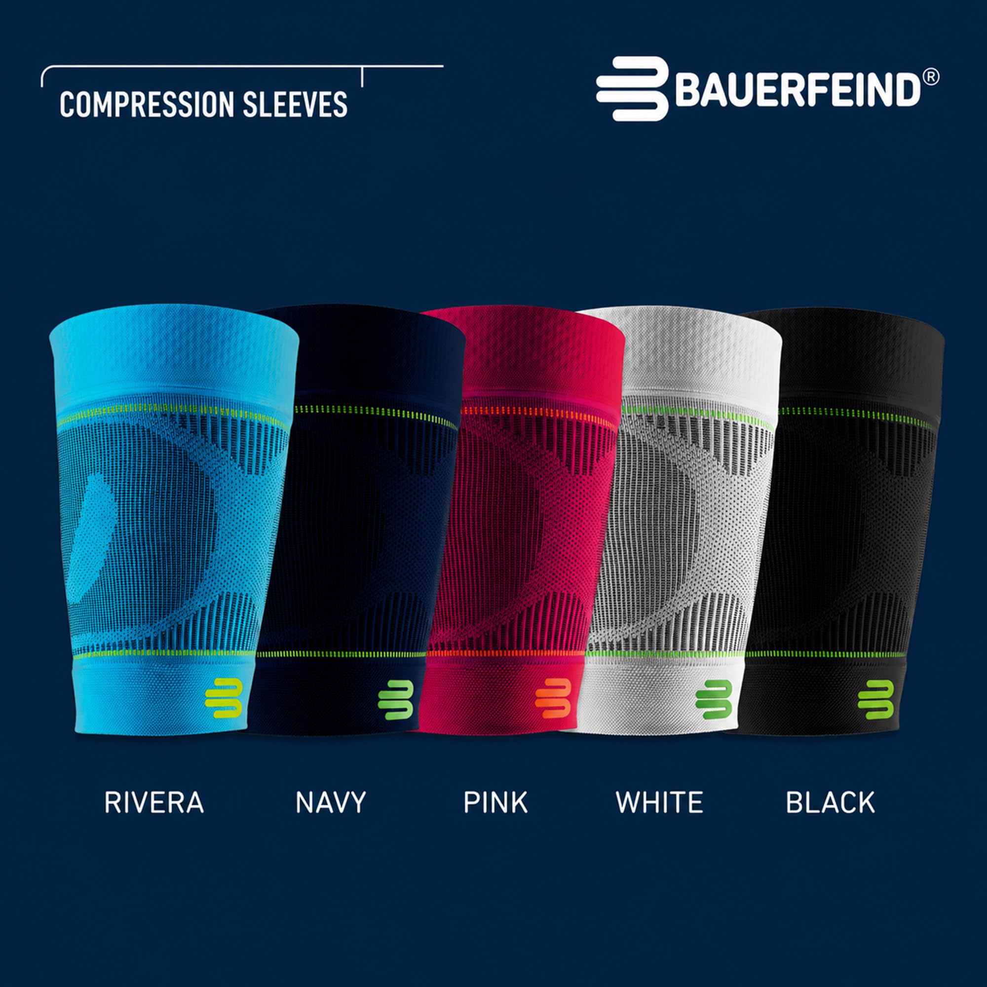 BAUERFEIND, 1 Paire de Bandages de Compression de Sport pour Cuisses, Unisexe, À Porter à Droite ou à Gauche, pour Les Sports de Ballon et d’Endurance, Renforcement de la Musculature
