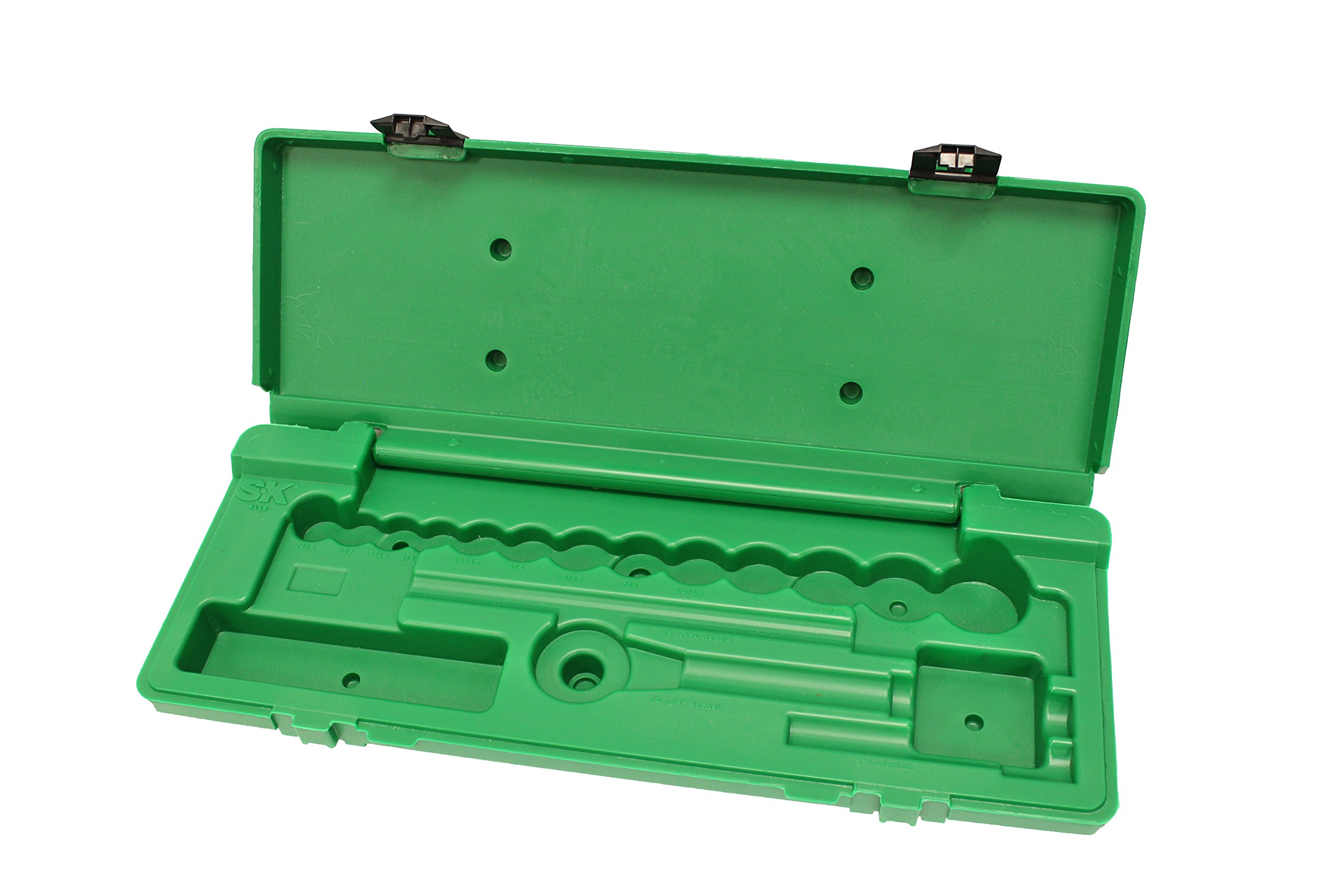 SKHand Tool ABOX-4116 Blow-molded replacement case for 4116 and 4116-6 1/2" Drive Impact Socket Sets, Green