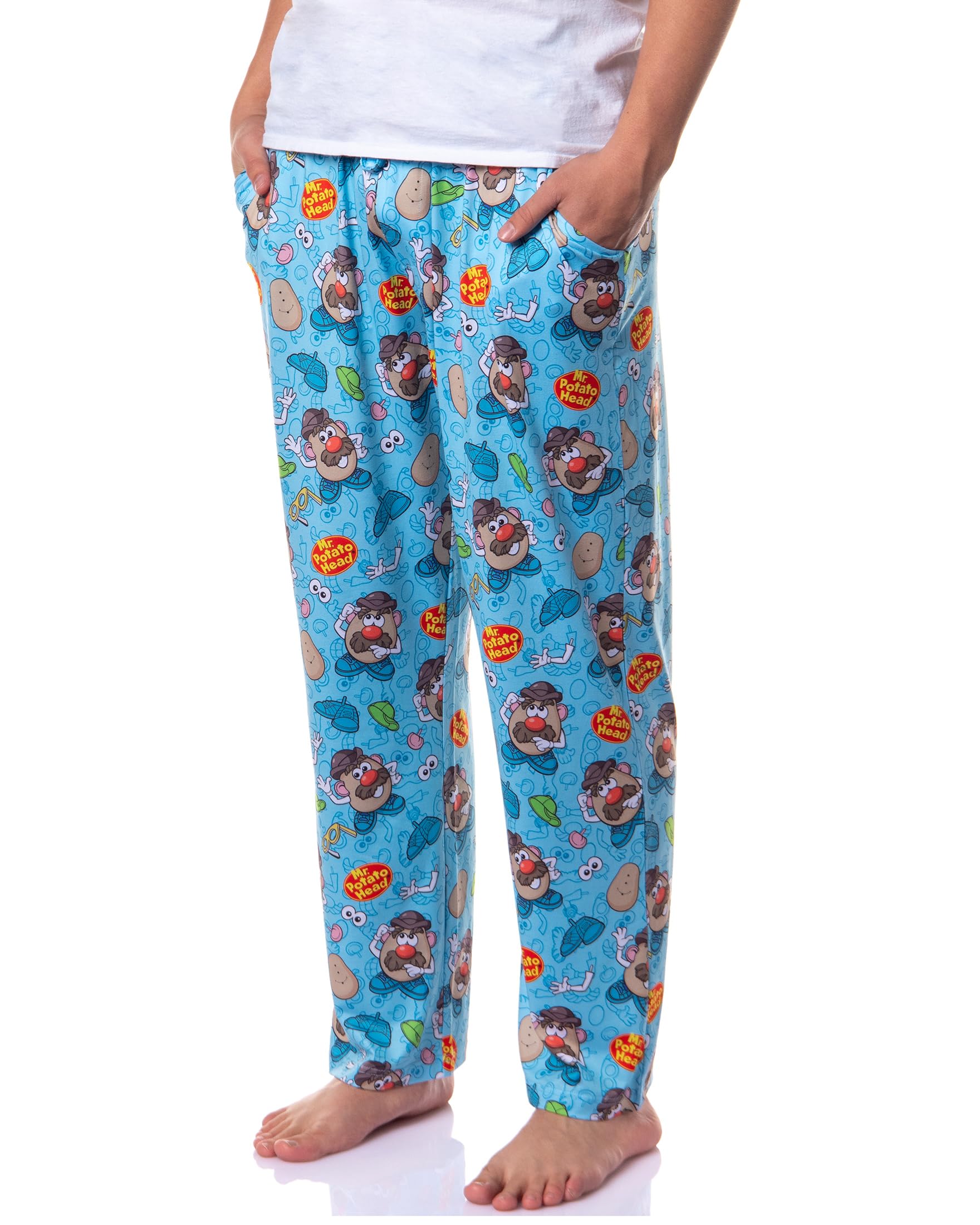 intimo Mr. Potato Head Men's Dress Up Tossed Print Sleep Pajama Pants For Adults-picture-18