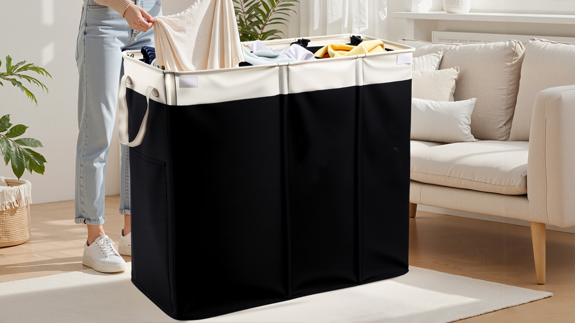 Amazon.com: 190L Laundry Hamper with Lid, Large Laundry Basket