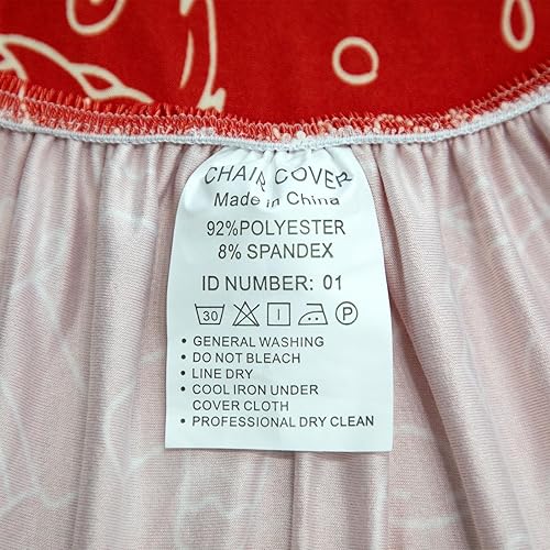 Miniatura 9 de 6 fundas navideñas para sillas de comedor, fundas elásticas para sillas de asiento, protector de asiento de elastano impreso lavable, fundas de