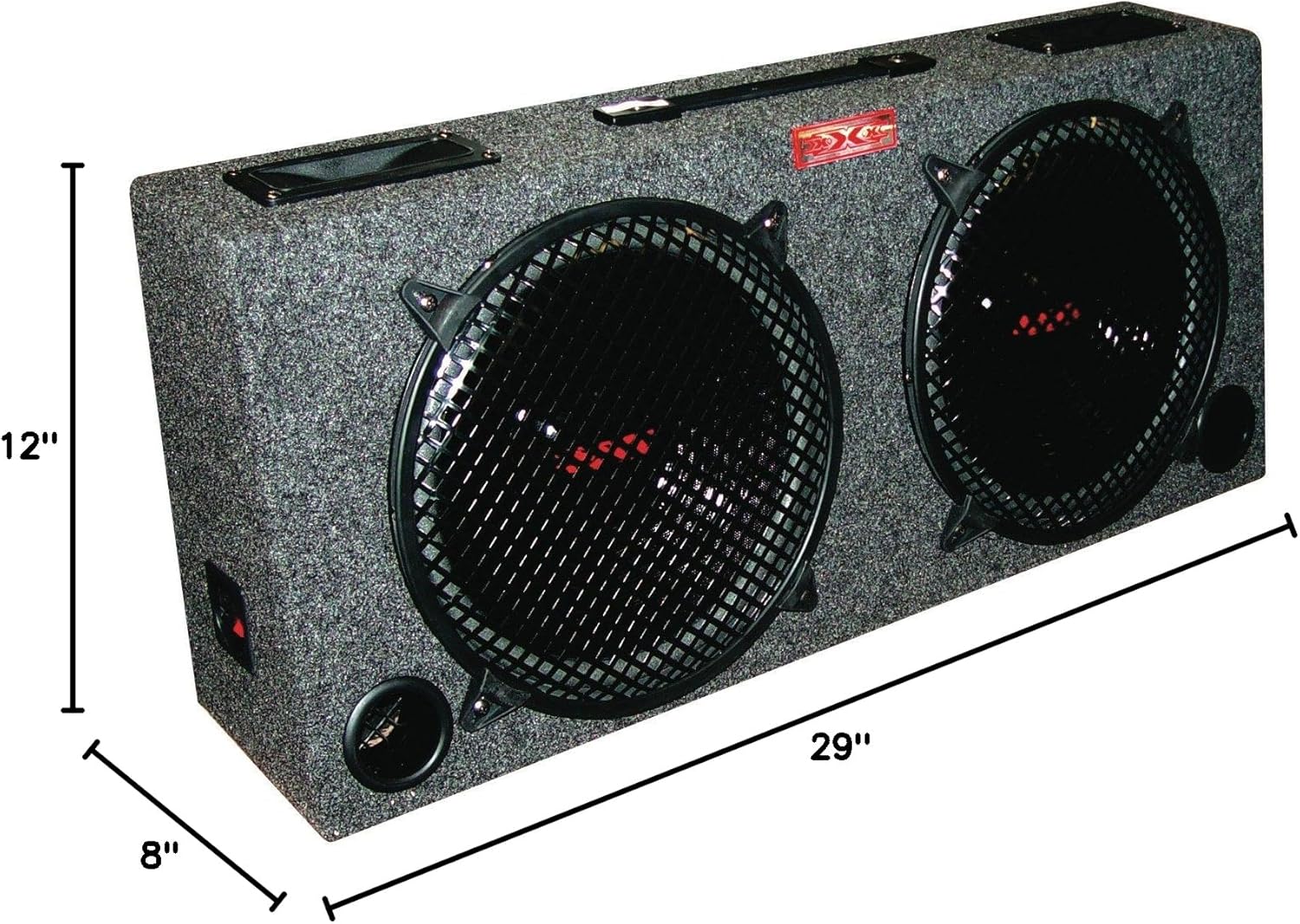 New! XXX 2 10" Car Audio Subwoofer Sub Box 5" Tweeters