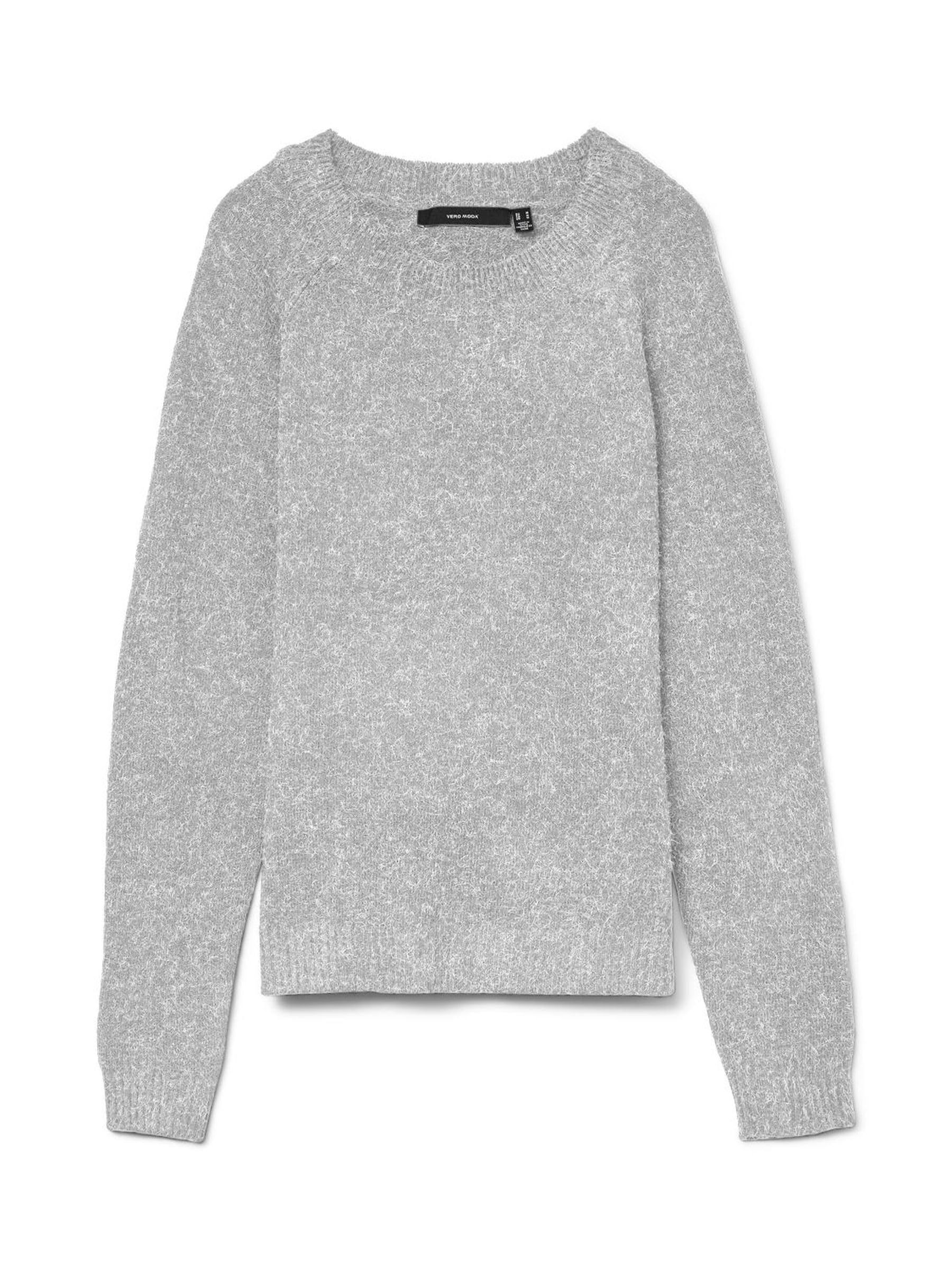 Vero Moda Women's Grey (Light Grey Melange Light Grey Melange) Pullover Light Grey Melange 16