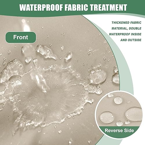 Miniatura 4 de Cojines de repuesto para muebles de patio, cojín de asiento profundo para sofá y almohada de respaldo con funda extraíble impermeable para sofá