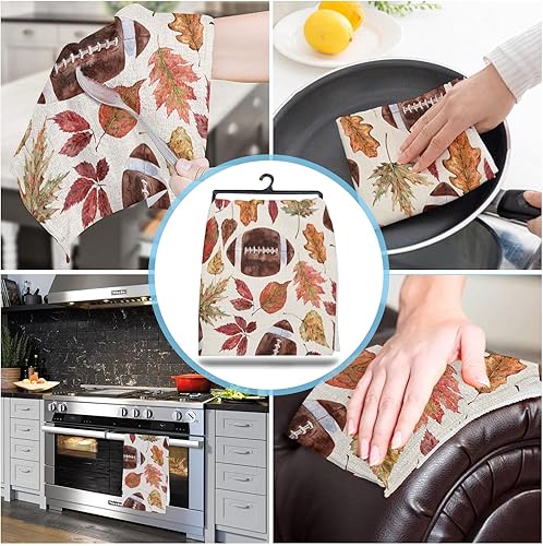 Miniatura 4 de Juego de 2 paños de cocina reversibles para secar platos, juego de 2 paños de cocina de algodón absorbentes para encimera de cocina, paños de cocina