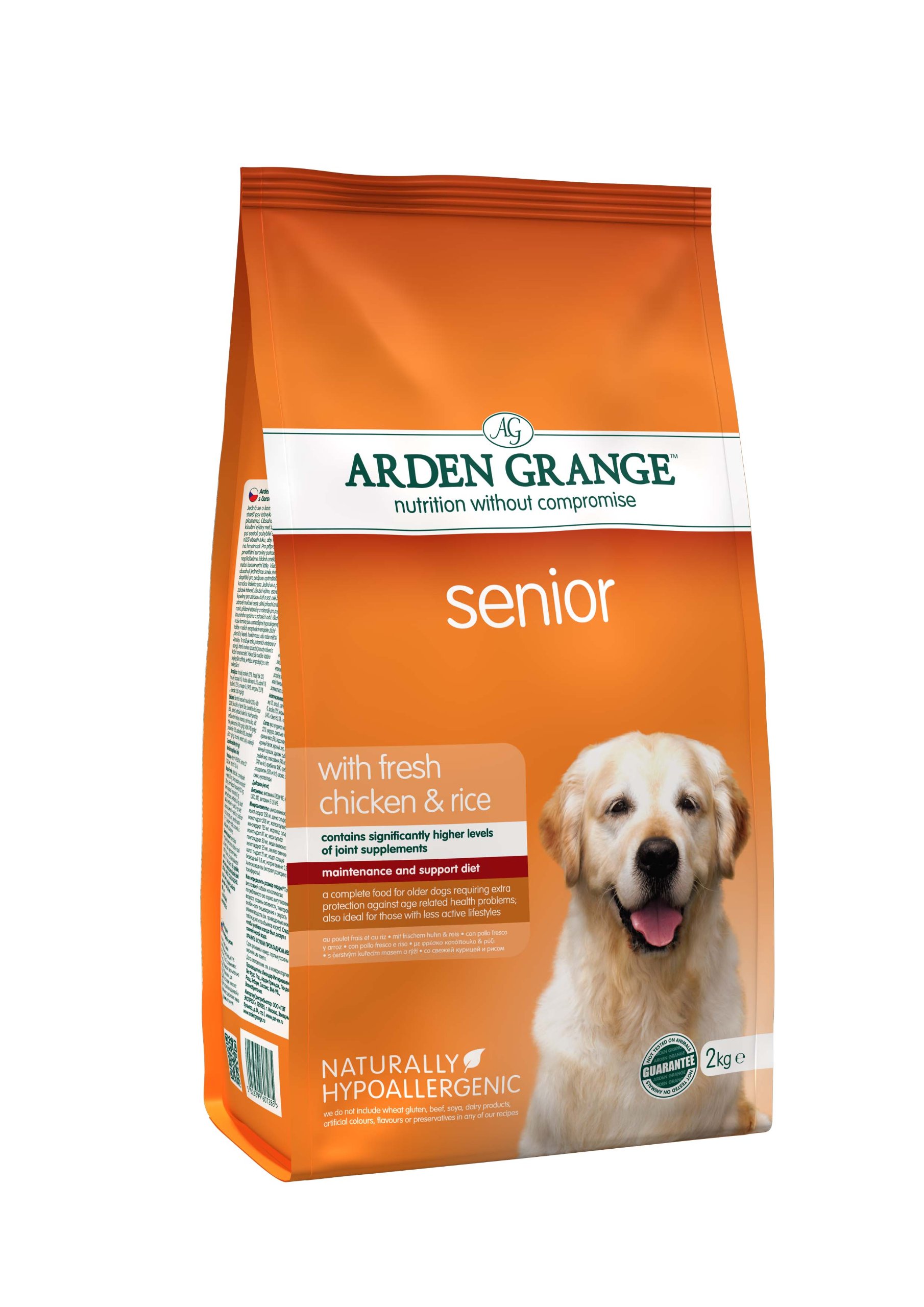 Senior with Fresh Chicken & Rice Dry Dog Food - 2KG