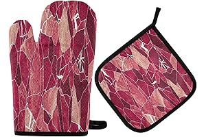 Kintsugi Marble Cracked Oven Mitts and Pot Holders: A Japanese Art of Repairing Broken Pottery