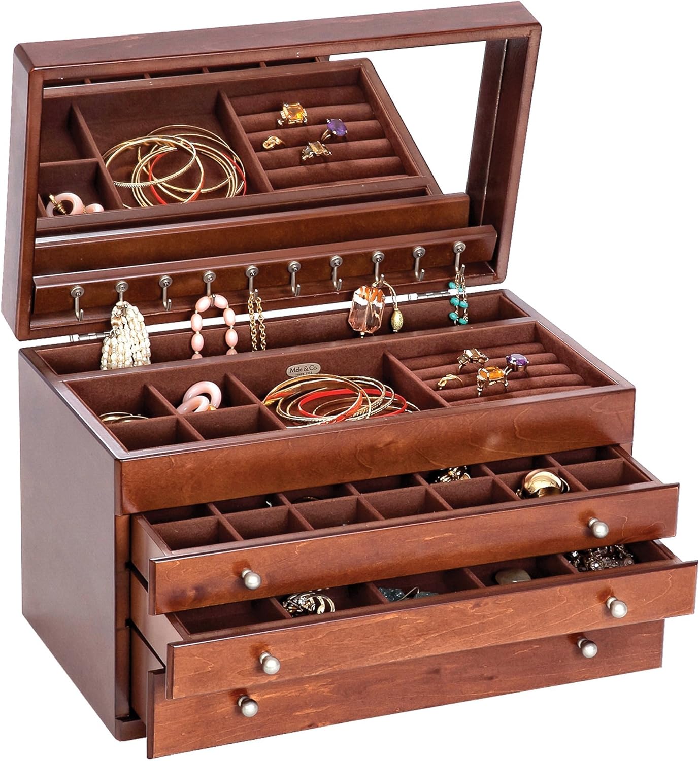 One-Day Sale: Up to 80% Off Mele & Co Brigitte Wooden Jewelry Box Top Rated Mele & Co Brigitte Wooden Jewelry Box