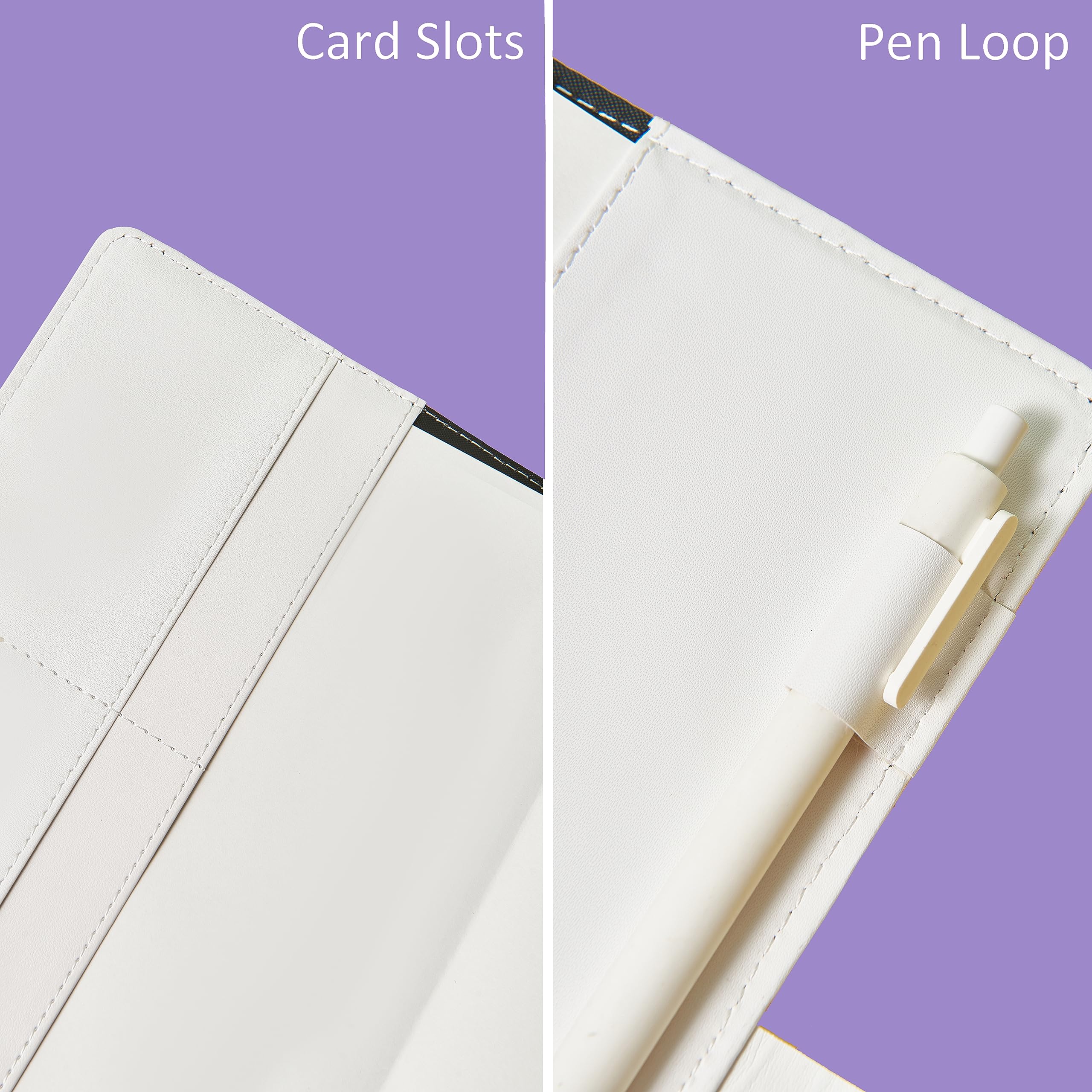 Yiwi Nooit Bloem 6 Loose Leaf Binder Planner Pu Le