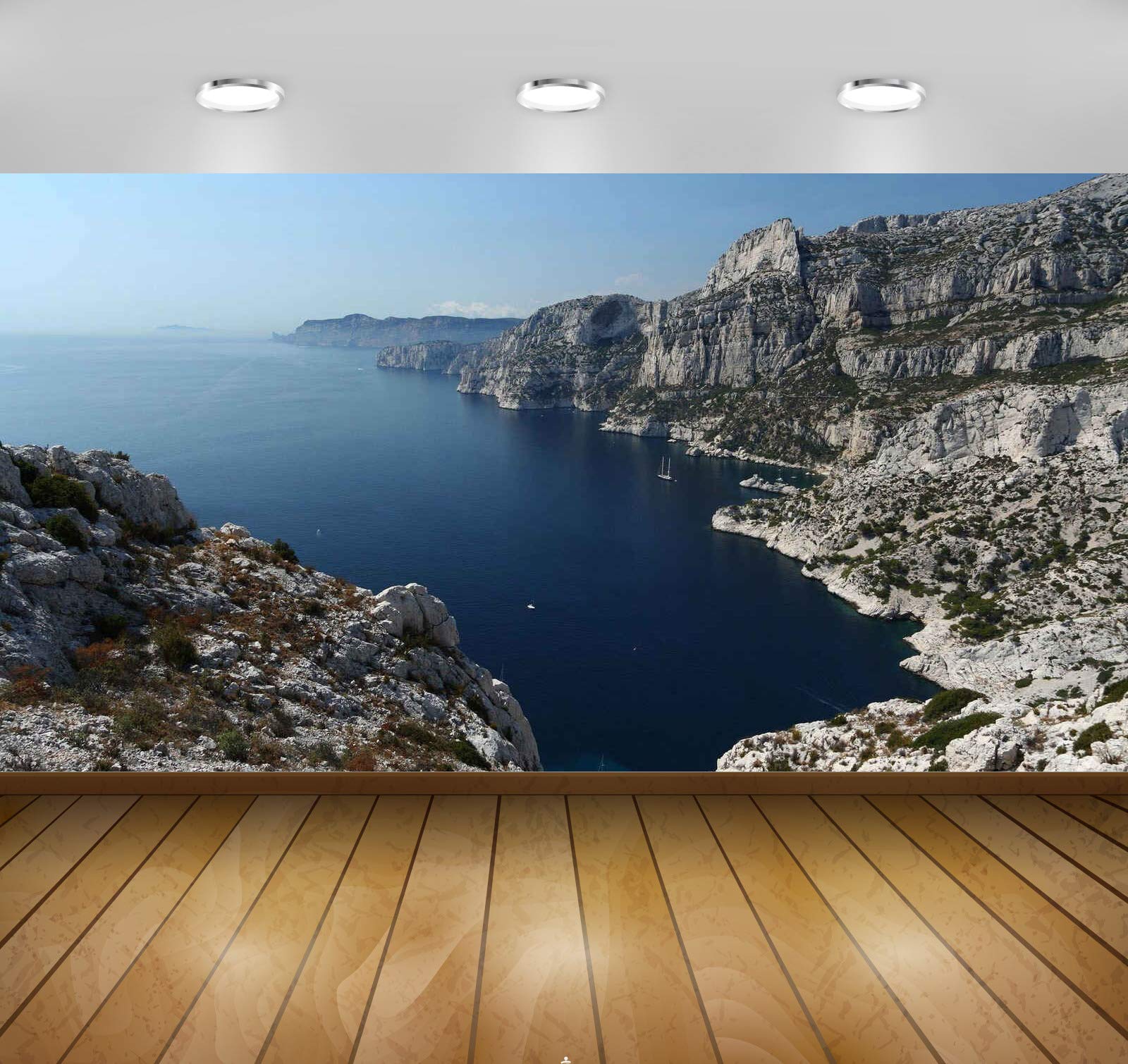 Avikalp Exclusive Awi6860 Boats in The Bay Nature Full HD Wallpapers (365cm x 304cm)