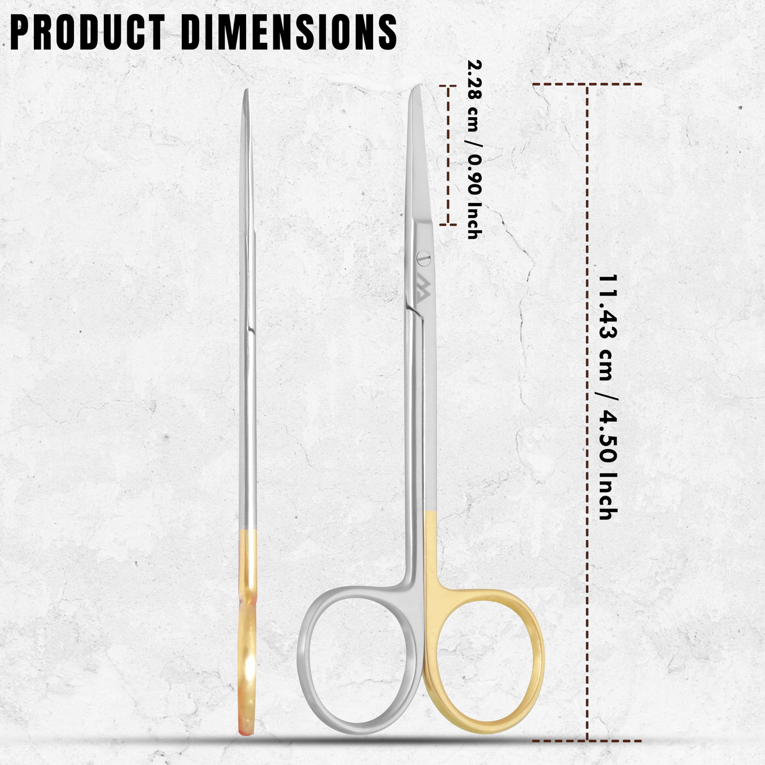 Suture Stitch Scissors 11cm with Delicate Hook Surgical Nursing Medical Scissors Perfect for Suture Removal, First Aid, EMS Training Premium Quality Instrument- Stainless Steel — Amazon image 4