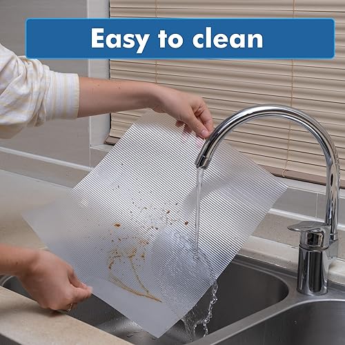 Miniatura 7 de Revestimientos de estantes para armarios de cocina, forro de cajón, forros antideslizantes para gabinetes, material EVA, forro de estantes no