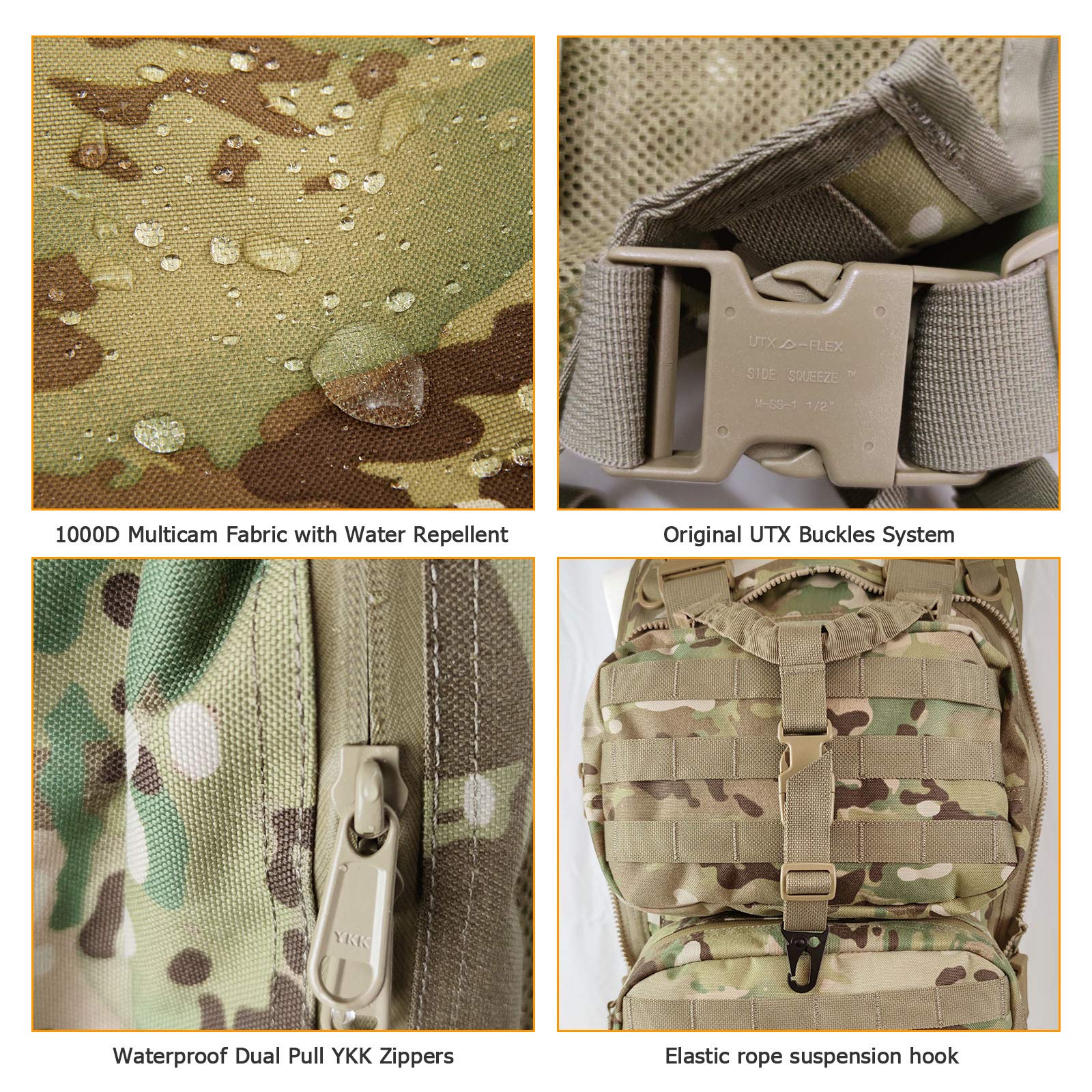 Amazon.co.jp: MT Tactical ファストアクションリュックサックシステム