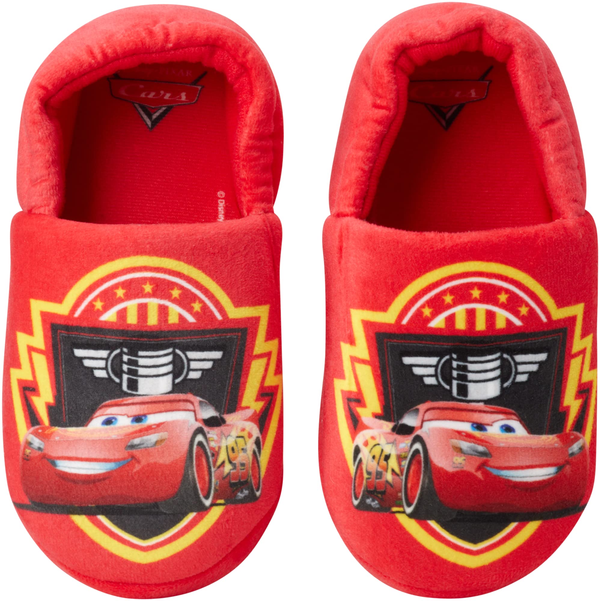 Disneyboys Pixar Cars Slippers Plush Lightning Mcqueen Slippers