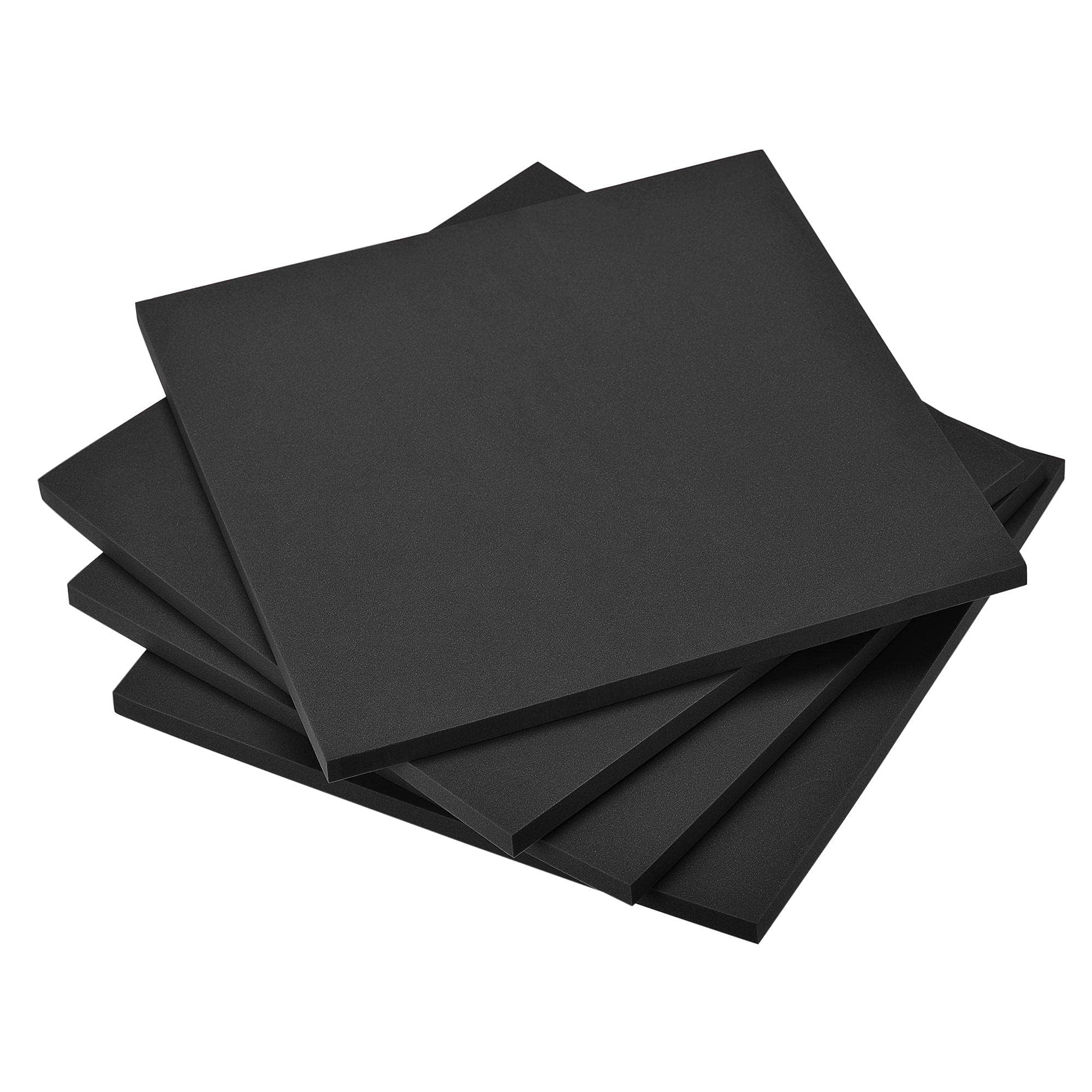 TA-VIGOR 4Pcs Black EVA Foam Sheets 10 x 10 Inch, 10mm Thick Foam Board for Cosplay, DIY Arts and Crafts Projects
