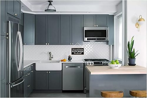 Miniatura 4 de This is a Self Cleaning Kitchen Clean - Arte de pared colgante de 5 x 10 pulgadas, letrero decorativo de madera para decoración del hogar,