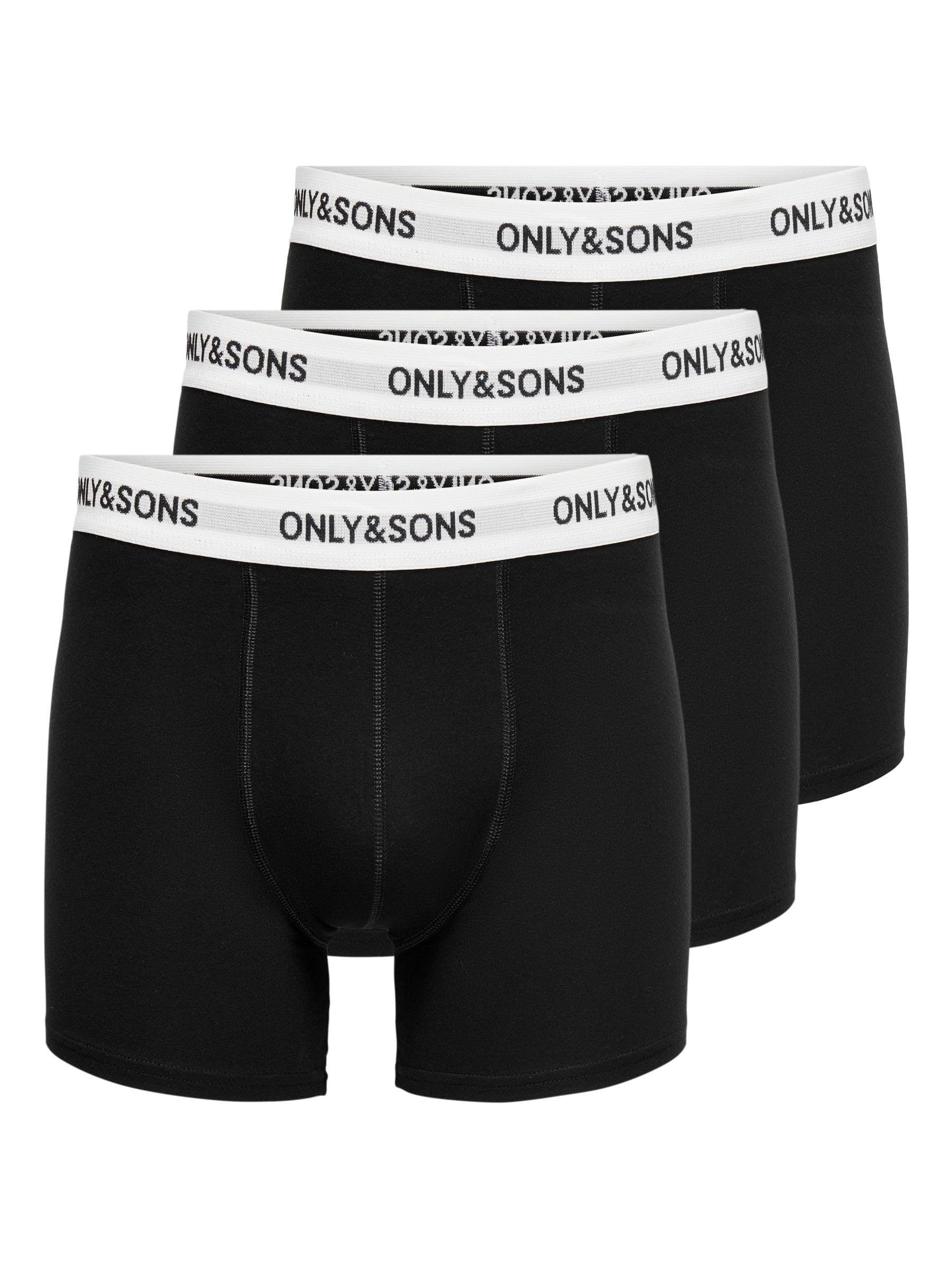 Only & Sons Male Shorts ONSFITZ 3-Pack Boxershorts