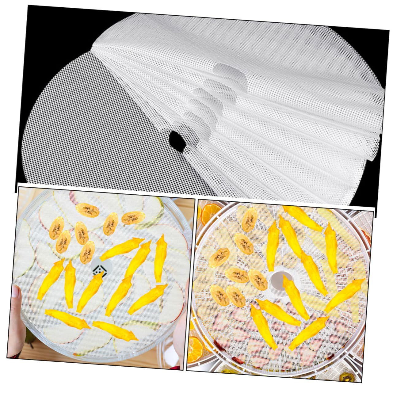 TOPBATHY 5 Juegos Almohadilla De Secado Alfombrillas De Silicona Antiadherentes Tapetes Deshidratadores Forro Deshidratador De Alimentos Estera De Silicona Gel De Sílice 10 Uds * 5