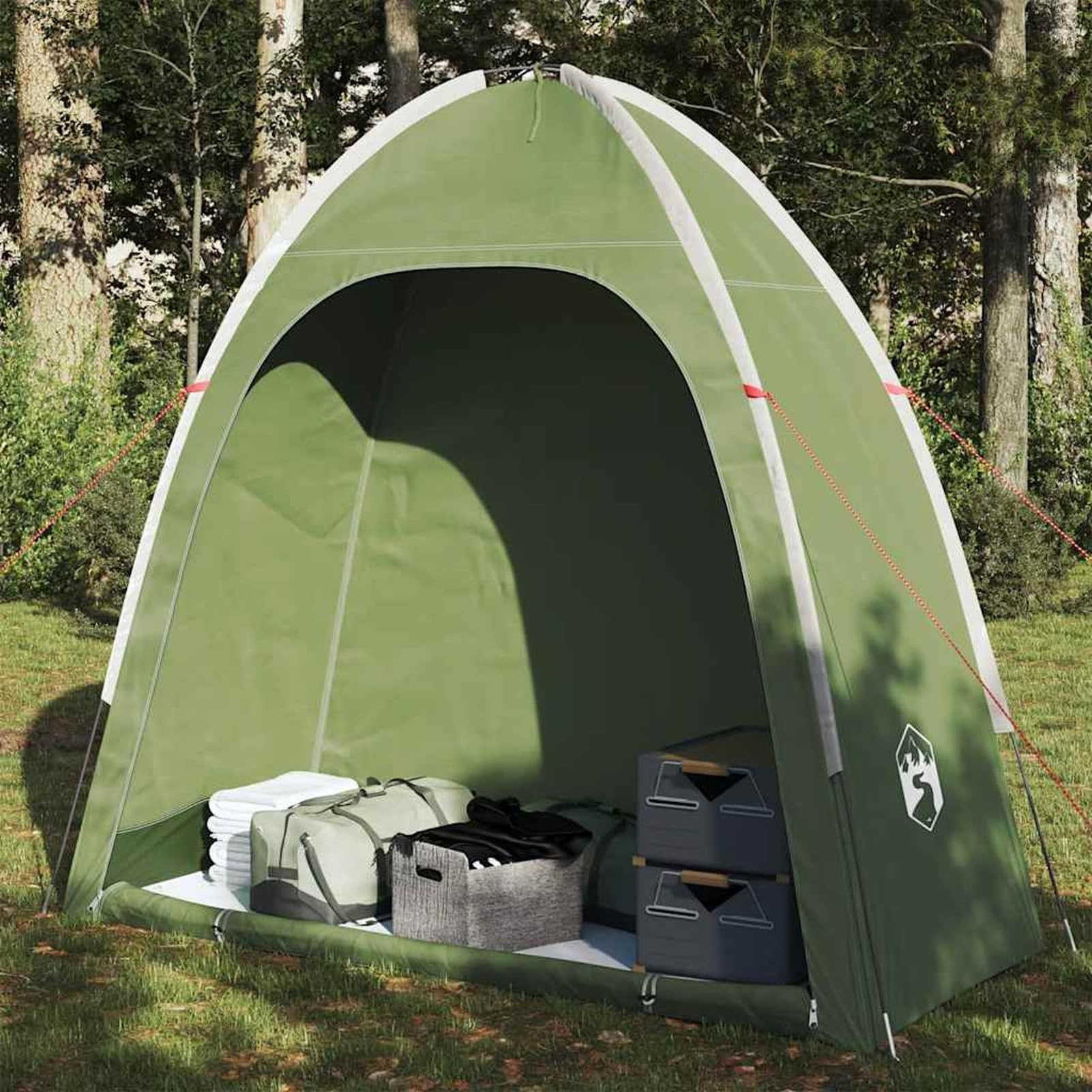 Wodoodporny organizer kempingowy do przechowywania - 185T poliester powlekany poliuretanem PU Shelter z podwójnym zamkiem błyskawicznym, lekki, przenośny sprzęt outdoorowy na kemping, wycieczki, 198 x