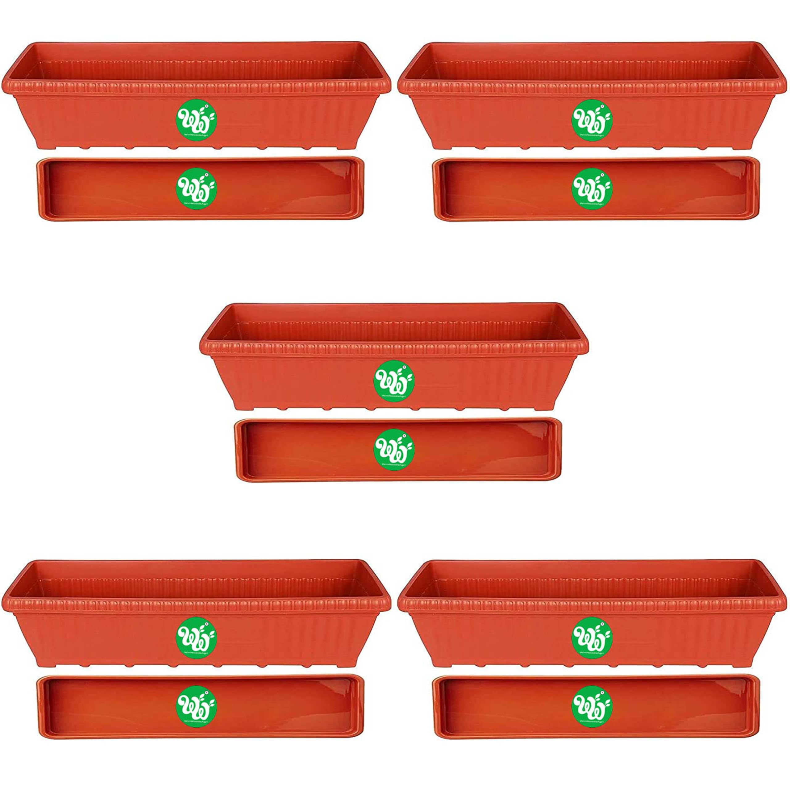 See full amazon price history chart for WinWoodsAgri Plant Container Rectangular Pots/Planter with Bottom Tray/Window Planter 26 inch Rectangular pots vergin Plastic 2 feet Rectangular Window Planter (Pack of 5, Brown) WinWoodsAgri Plant Container Rectangular Pots/Planter with Bottom Tray/Window Planter 26 inch Rectangular pots vergin Plastic 2 feet Rectangular Window Planter (Pack of 5, Brown) (B0CWDNG78C) Amazon Price History, Amazon Price Tracker