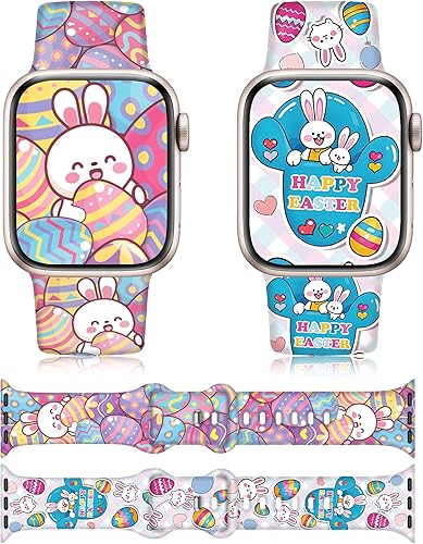 Miniatura 51 de Christmas Gift Compatible with Christmas Apple Watch Bands for Women 49mm 46mm 45mm 44mm 42mm, Soft Silicone Santa Claus for Apple Watch Ultra 3