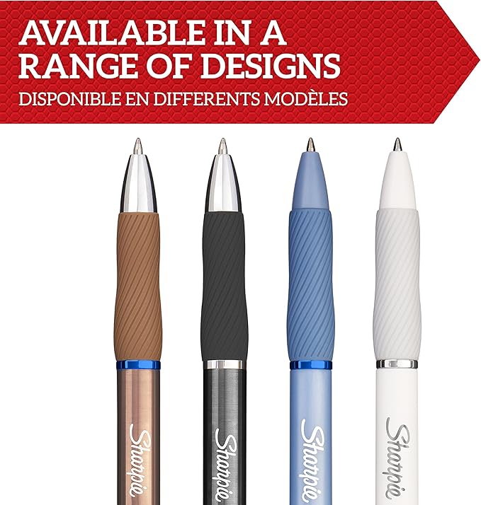 Sharpie S-Gel Bolígrafos de Gel Punta Mediana 0.7mm 4 Unidades miniatura 7