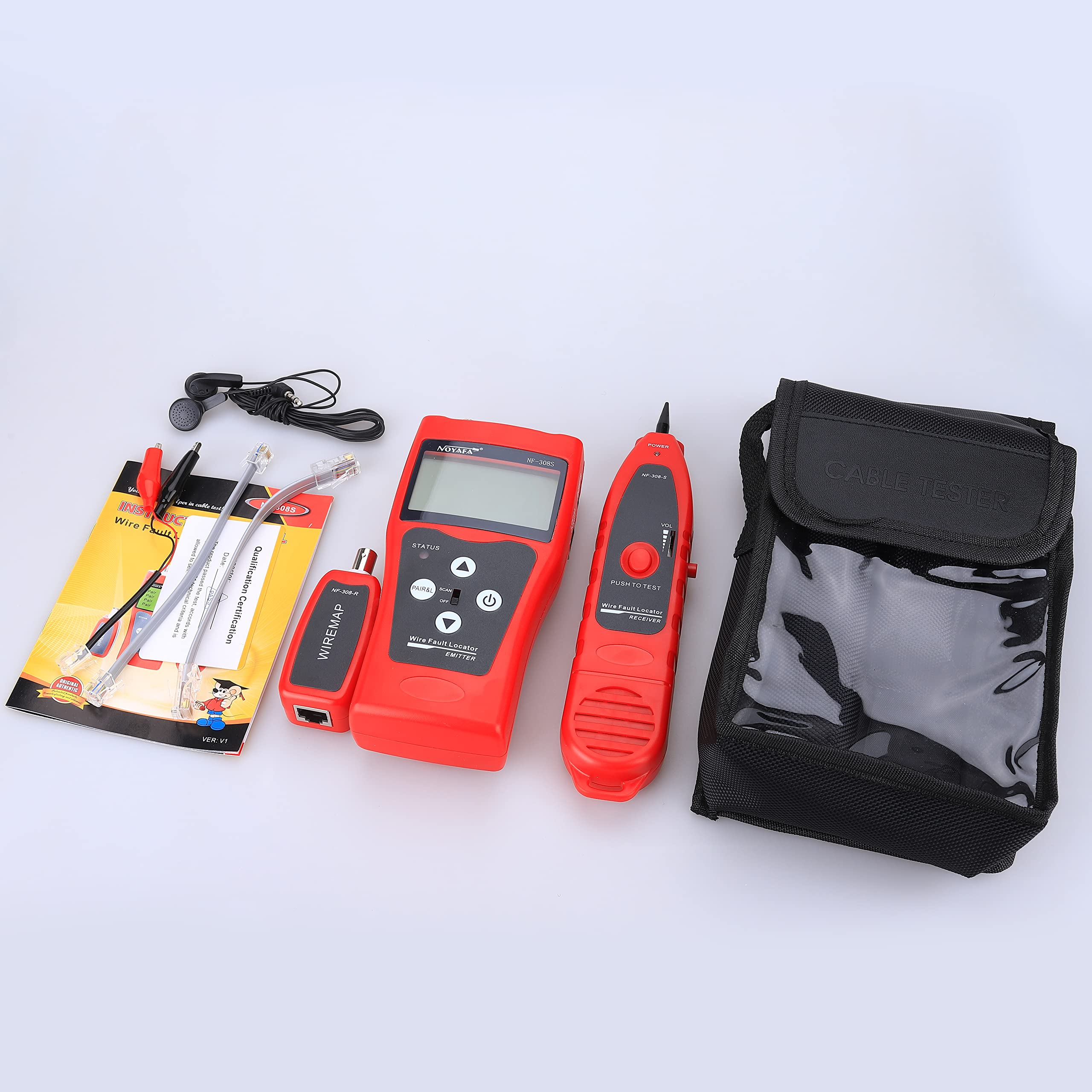 nf-308 réseau téléphonique Câble audio Longueur Identifiant avec testeur de télécommande