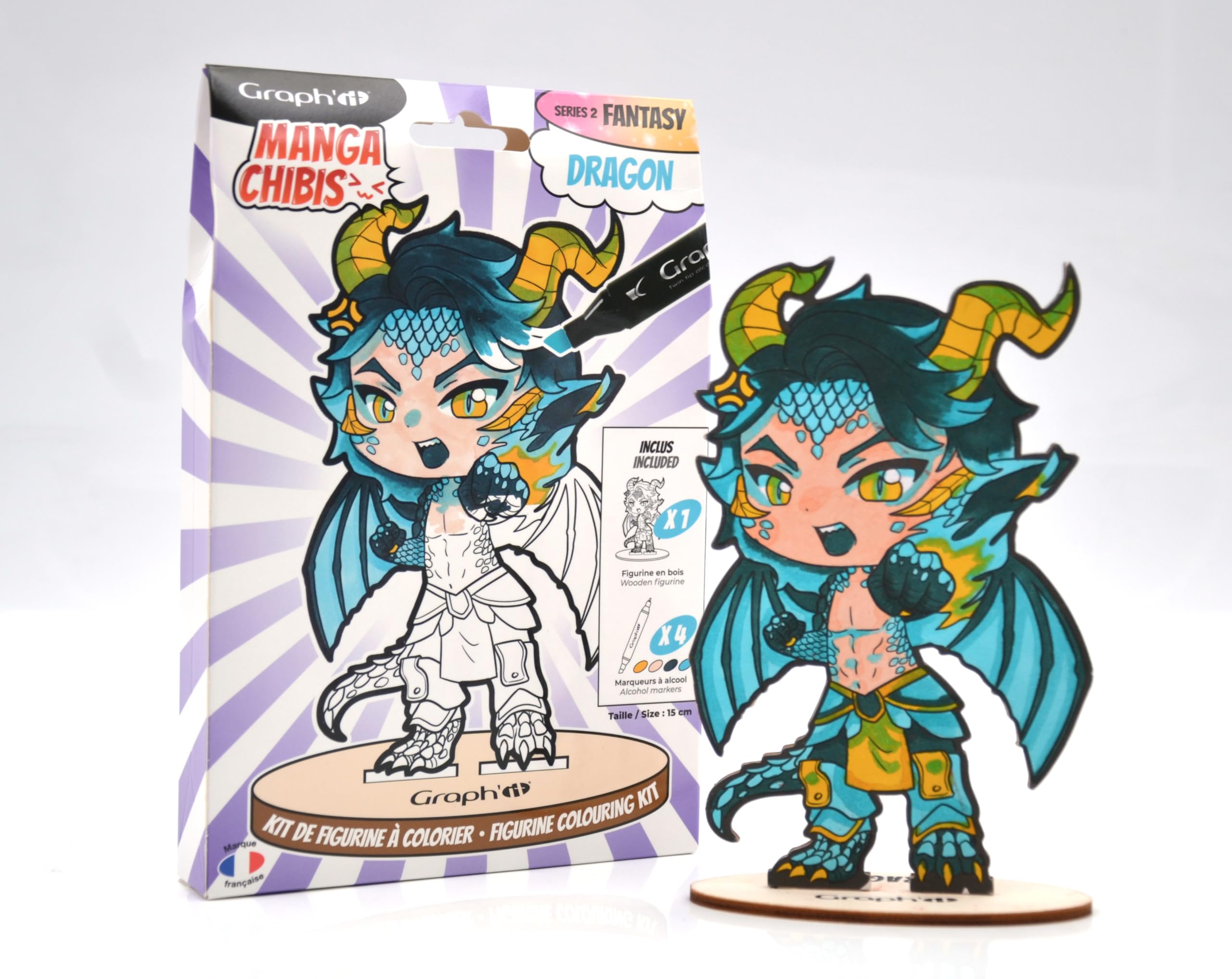 Graph'it - Chibis - Kit Coloriage Figurine à Personnaliser