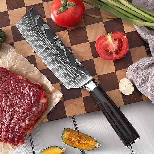 Miniatura 4 de Chef Knife Ultra Sharp Kitchen Knives 10Pcs, Professional Cutting Knife Stainless Steel Chef Knife Set, Chopping Knife, Ergonomic Non-Slip Handles,