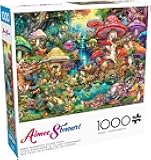 Buffalo Games - Aimee Stewart - Merry Mushroom Village Picnic - 1000 Piece Jigsaw Puzzle for Adults -Challenging Puzzle Perfect for Game Nights - Finished Size is 26.75 x 19.75