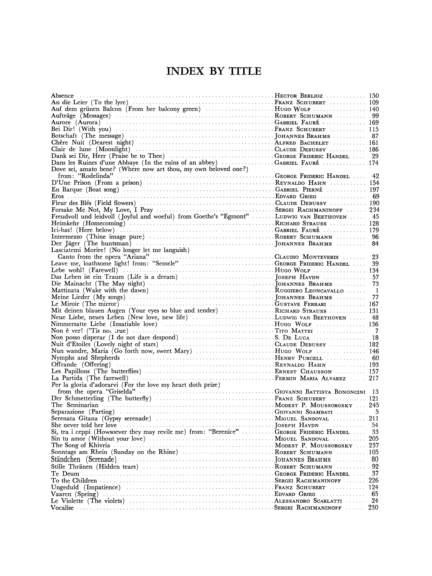 Great Art Songs of Three Centuries: Low Voice