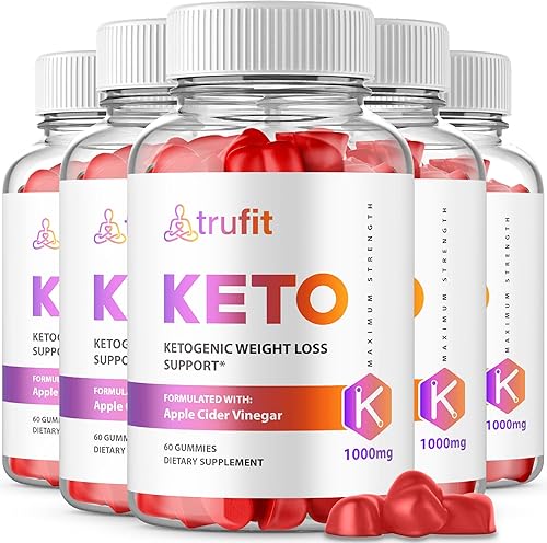 Trufit Keto - Gomitas Trufit Keto - Fórmula oficial vegana sin OMG gomitas Trufit Keto ACV con vinagre de sidra de manzana jugo de granada TruFit