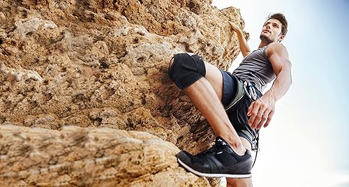 Miniatura 7 de Bracoo - Rodillera de compresión ajustable para hombres y mujeres dolor de artritis recuperación de lesiones correr entrenamiento KS10 negro