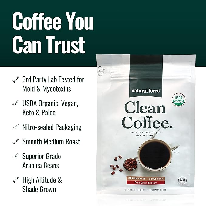 Natural Force Organic Clean Coffee + Organic MCT Oil Bundle miniatura 2
