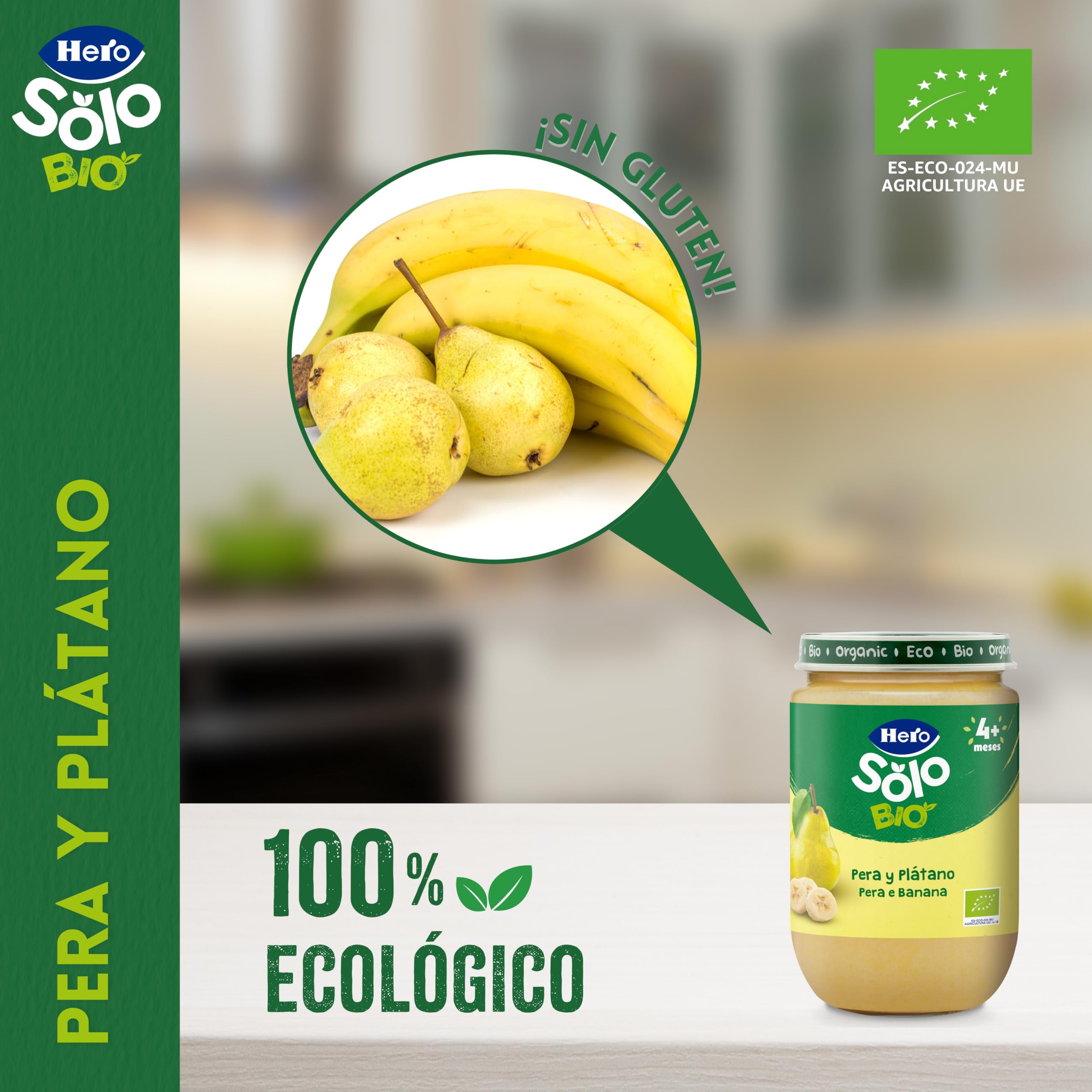 Hero Solo Tarrito de Pera y Platáno, 190g
